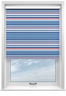 Stripy (Blackout), Blue - Roller Blind